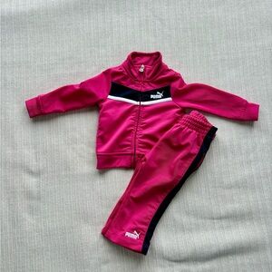 Puma Kids Pink Track Set
